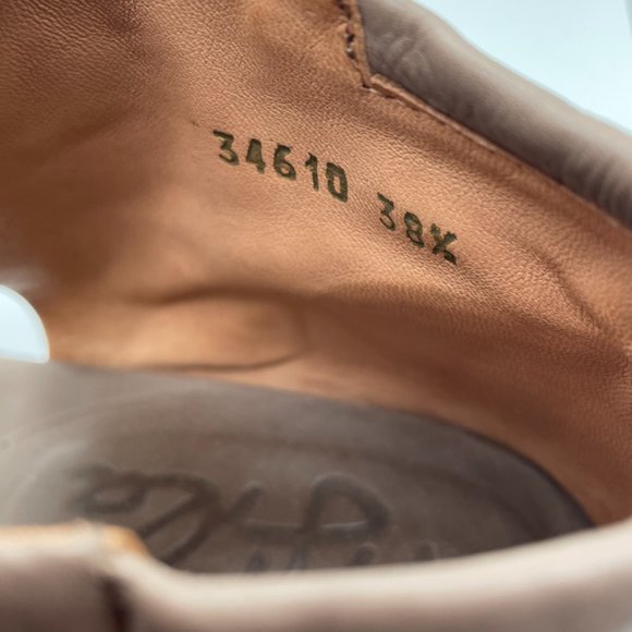 Argila Taupe Leather Lace Up Sandals Made In Spain Size 8/ EU 38.5 - Picture 8 of 13